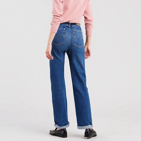 Levi’s 1950’s 701’s Super High Waisted Jeans 2Tone - Picture 4 of 8